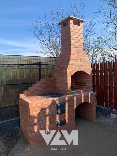 Gratar simplu din caramida cu plita suport ceaun - VLM Barbeque Arad - 025